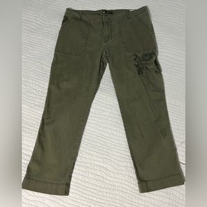 Lee 1889 Midrise Fit Army Green Pants 14
